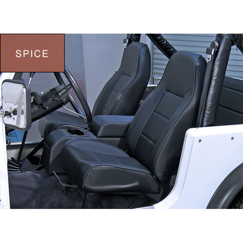 Jeep Wrangler High-Back Seat - Front - Rugged Ridge - Non-Recline - Spice - `97-`02
